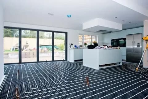 Home heating system being inspected